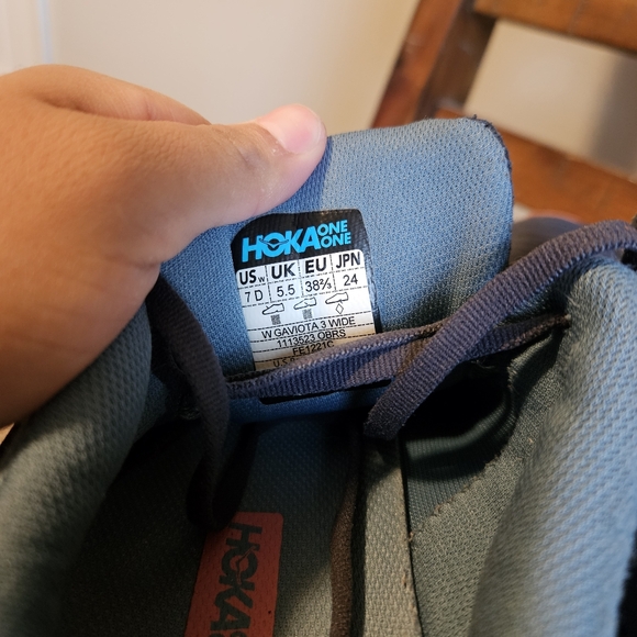 Hoka One One Gaviota 3 Women's Athletic Shoes Dark Blue Light Pink Size 7D - Picture 7 of 10